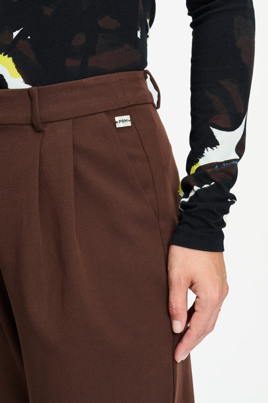 POM Amsterdam Pants BROEK - Marlou Chocolate Brown
