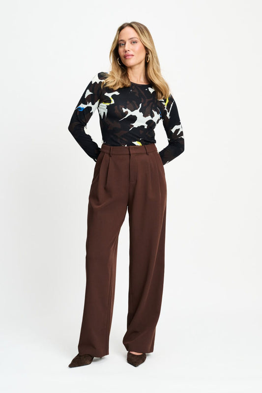 POM Amsterdam Pants BROEK - Marlou Chocolate Brown
