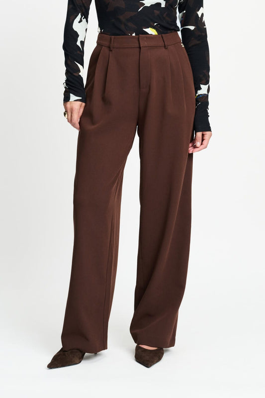 POM Amsterdam Pants BROEK - Marlou Chocolate Brown