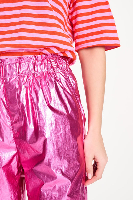 POM Amsterdam Pants BROEK - Metallic Bright Rose