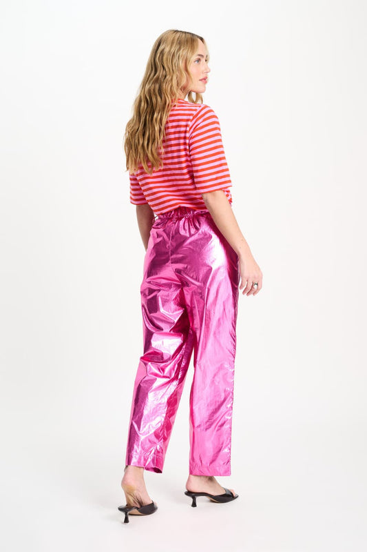 POM Amsterdam Pants BROEK - Metallic Bright Rose