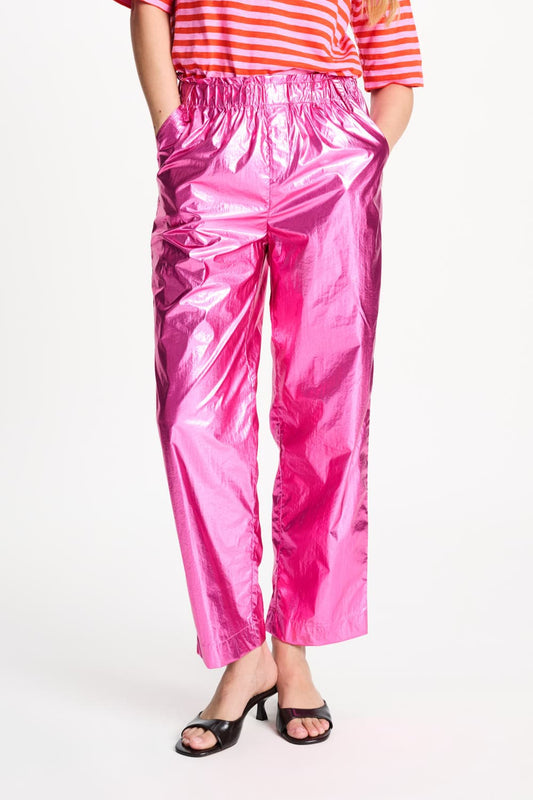 POM Amsterdam Pants BROEK - Metallic Bright Rose