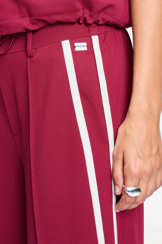 POM Amsterdam Pants BROEK - Nora Burgundy Red
