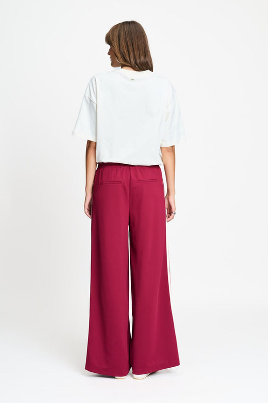 POM Amsterdam Pants BROEK - Nora Burgundy Red