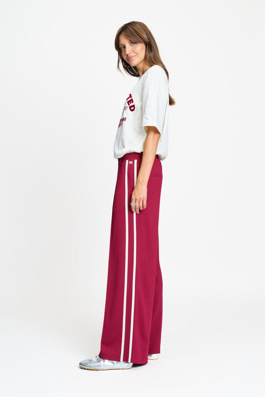 POM Amsterdam Pants BROEK - Nora Burgundy Red