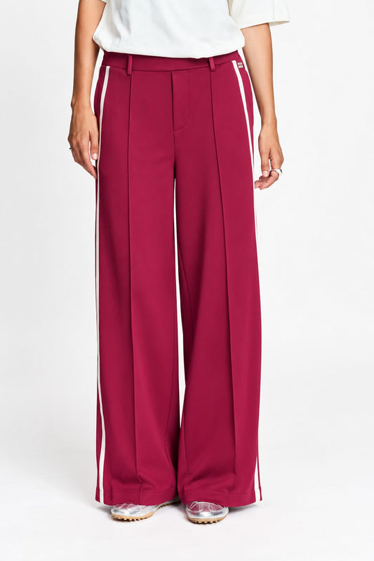 POM Amsterdam Pants BROEK - Nora Burgundy Red