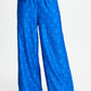 POM Amsterdam Pants BROEK - Ocean Blue Jacquard