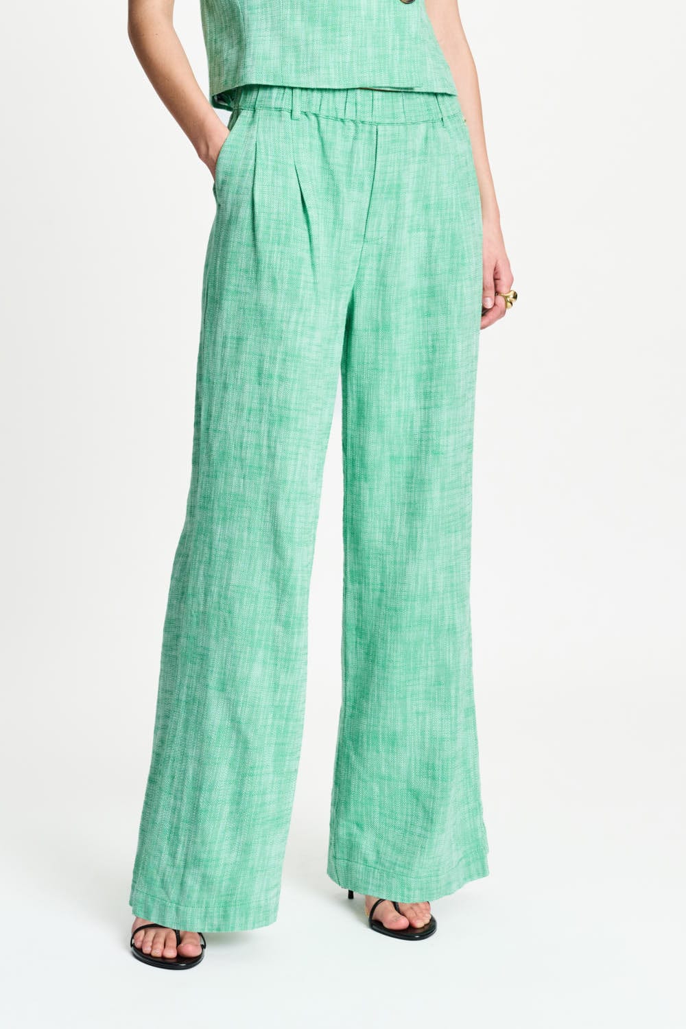 POM Amsterdam Pants BROEK - Palm Green
