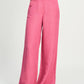 POM Amsterdam Pants BROEK - Raspberry Linen