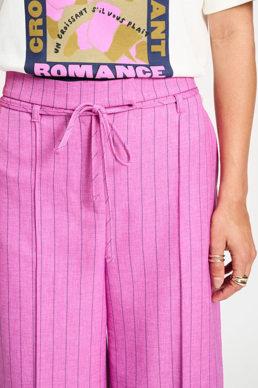 POM Amsterdam Pants BROEK - Rose Doux Striped