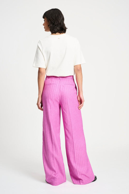 POM Amsterdam Pants BROEK - Rose Doux Striped