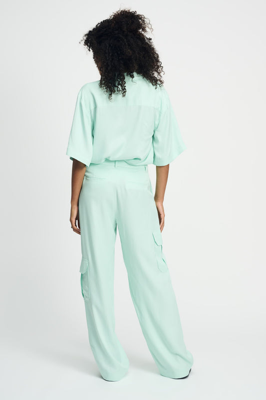 POM Amsterdam Pants BROEK - Satin Fresh Mint