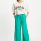 POM Amsterdam Pants BROEK - Stripe Wander Green