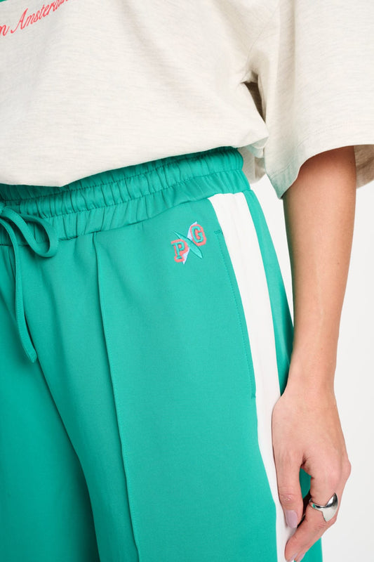 POM Amsterdam Pants BROEK - Stripe Wander Green