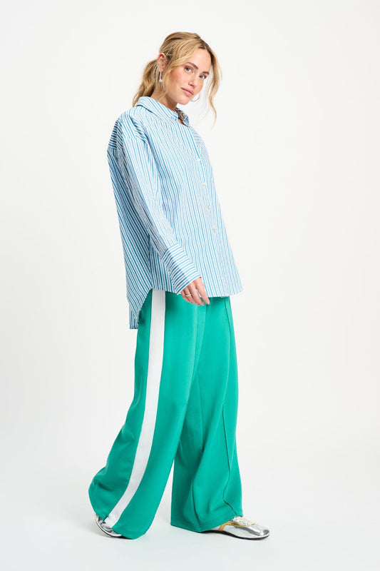 POM Amsterdam Pants BROEK - Stripe Wander Green