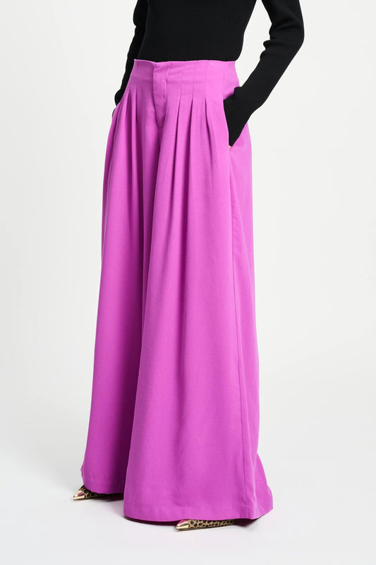 POM Amsterdam Pants BROEK - Wide leg Frosting Pink