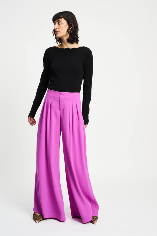 POM Amsterdam Pants BROEK - Wide leg Frosting Pink