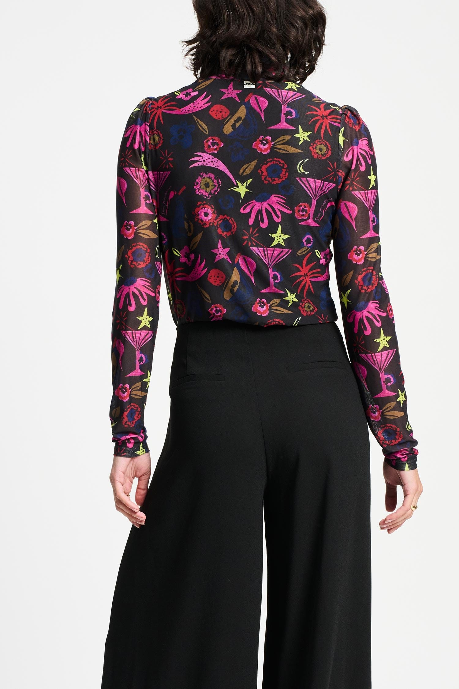 POM Amsterdam Pants BROEK - Wide leg Noir