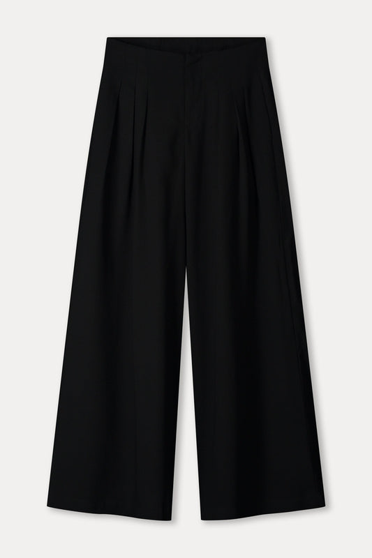 POM Amsterdam Pants BROEK - Wide leg Noir
