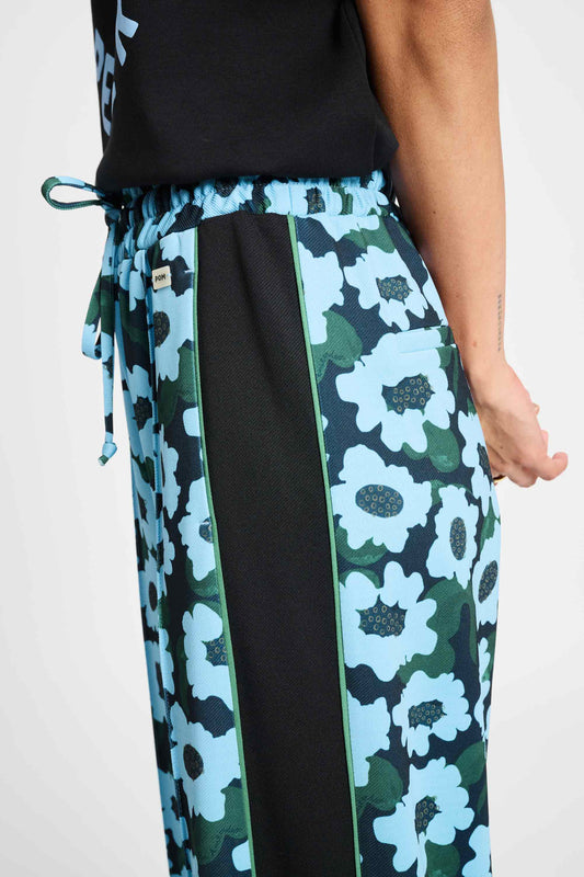 POM Amsterdam Pants BROEK - Wild Flowers Blue