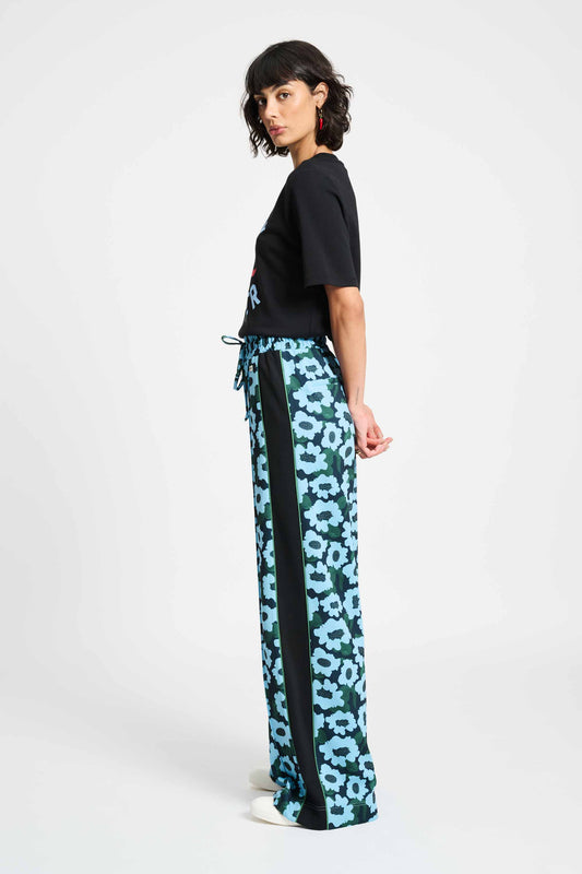 POM Amsterdam Pants BROEK - Wild Flowers Blue
