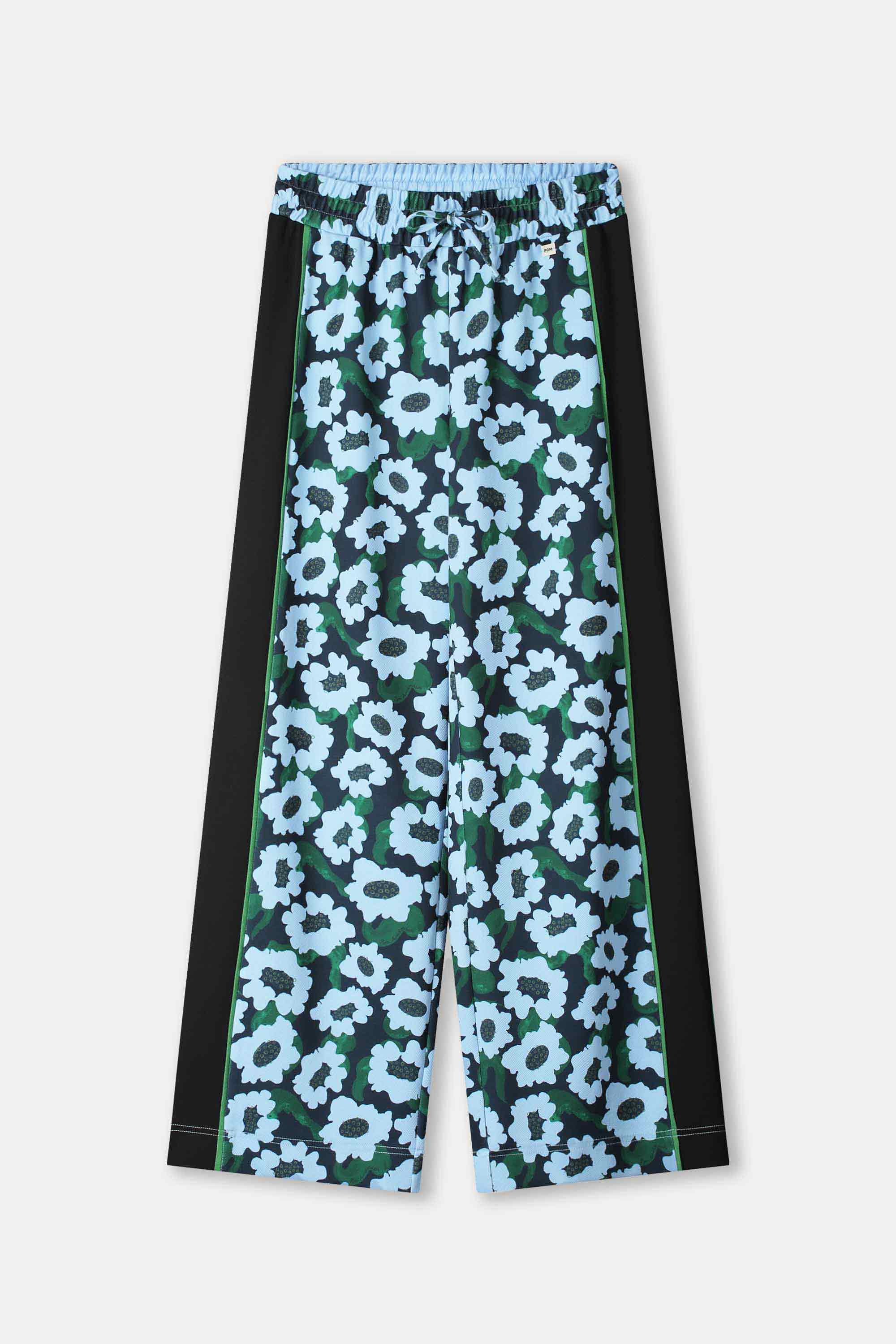 POM Amsterdam Pants BROEK - Wild Flowers Blue
