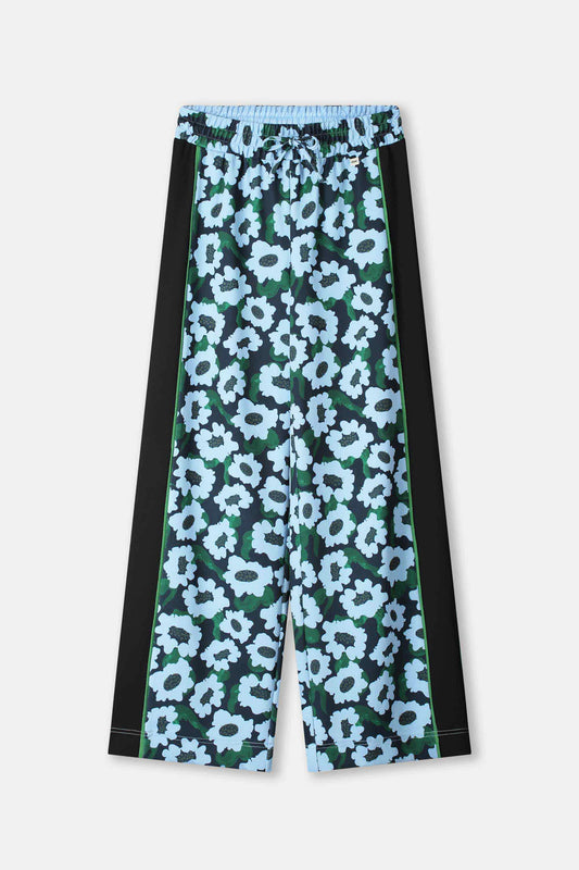 POM Amsterdam Pants BROEK - Wild Flowers Blue