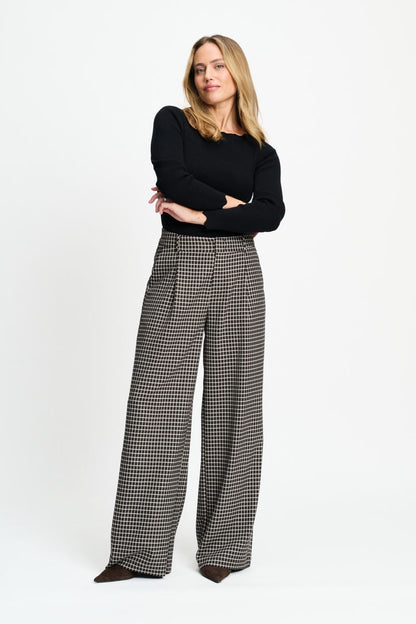 POM Amsterdam Pants Brown / 34 BROEK - Charlie Check Brown