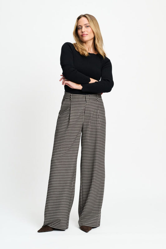 POM Amsterdam Pants Brown / 34 BROEK - Charlie Check Brown