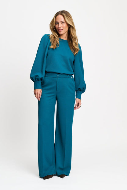 POM Amsterdam Pants Green / 34 BROEK - Lara Teal Green