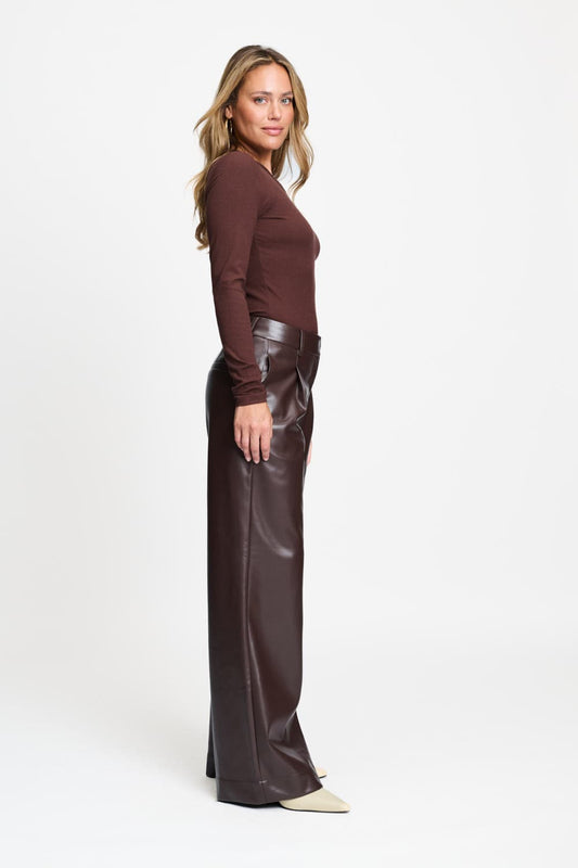 POM Amsterdam Pants PANTS - Abby Chocolate Brown