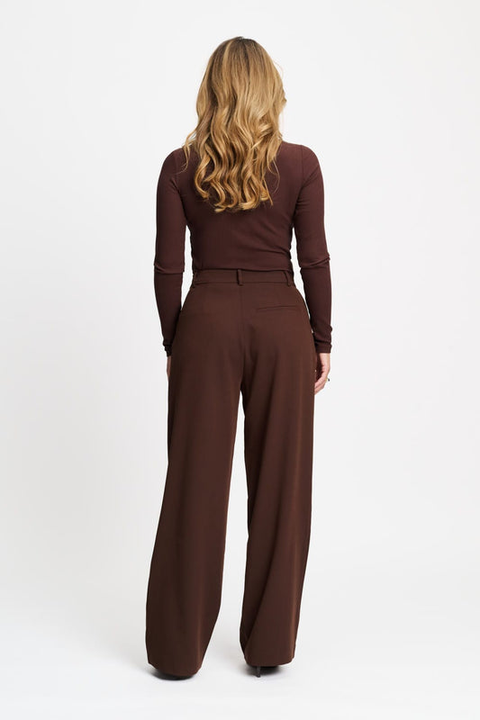 POM Amsterdam Pants PANTS - Marlou Chocolate Brown