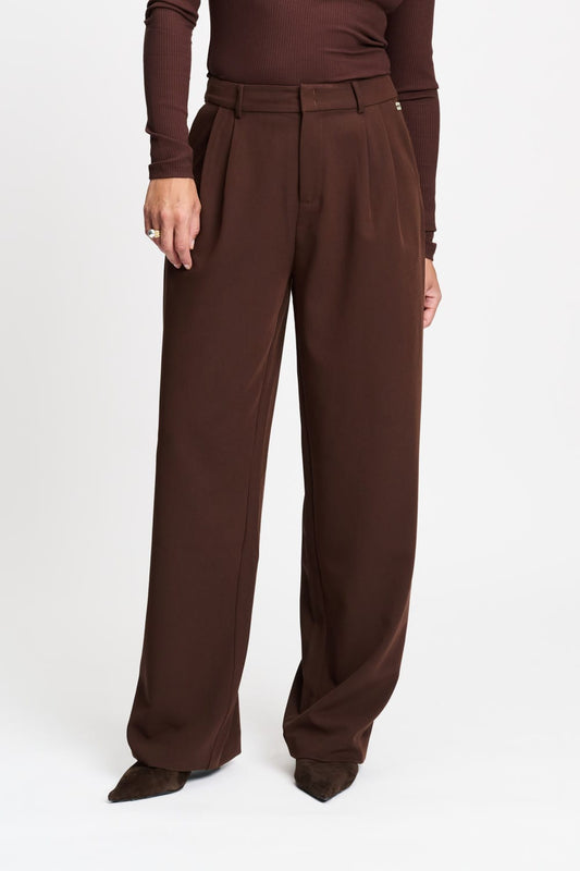POM Amsterdam Pants PANTS - Marlou Chocolate Brown