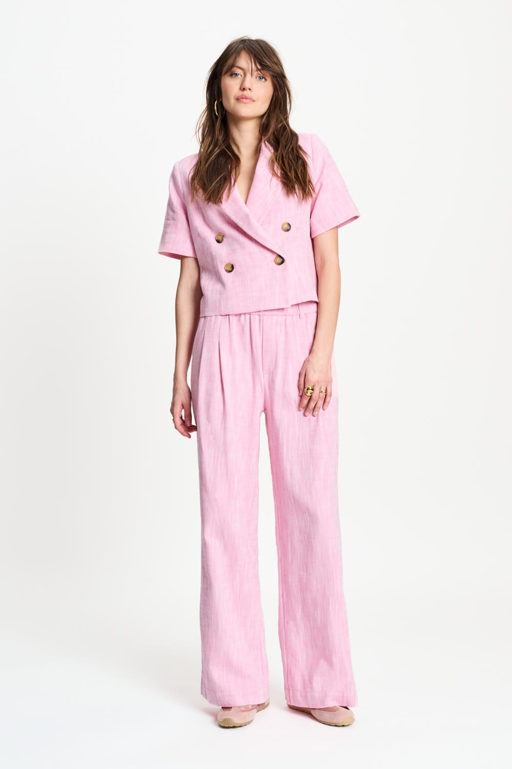 POM Amsterdam Pants Pink / 34 BROEK - Shell Pink
