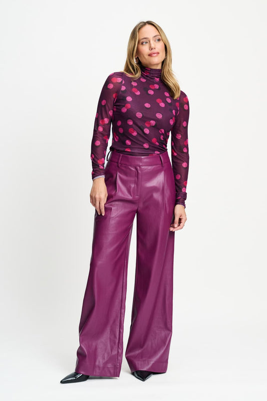 POM Amsterdam Pants Purple / 34 BROEK - Abby Dark Plum