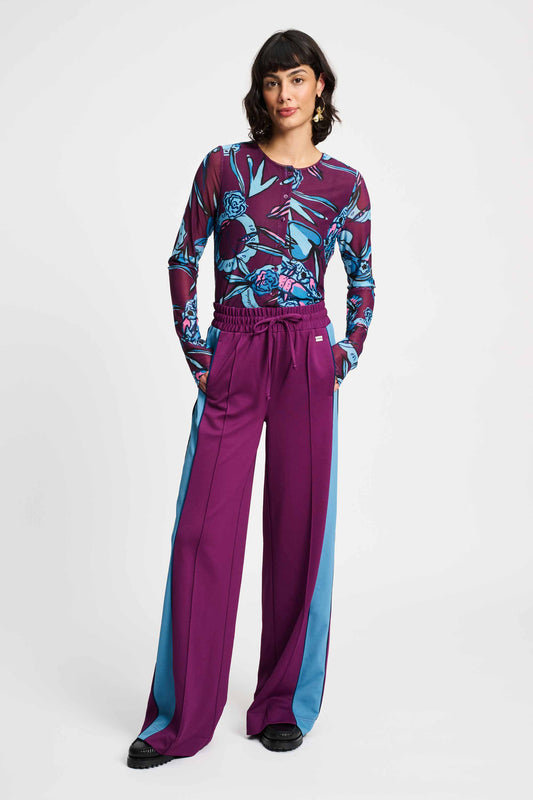POM Amsterdam Pants Purple / 34 BROEK - Colourblock Plum