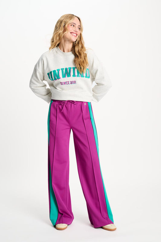 POM Amsterdam Pants Purple / 34 BROEK - Colourblock Wild Purple