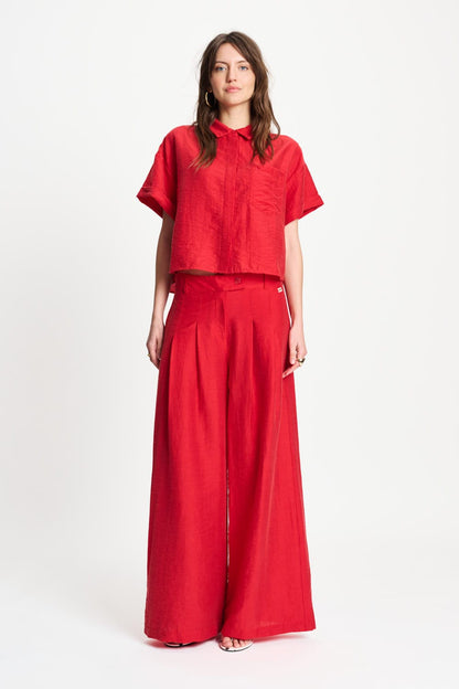 POM Amsterdam Pants Red / 34 BROEK - Bloom Red