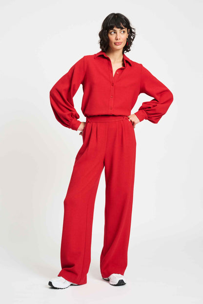 POM Amsterdam Pants Red / 34 BROEK - Chili Red