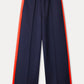 POM Amsterdam Pants TRACKPANTS - Stripe Night Blue