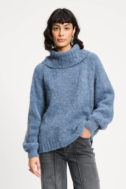 POM Amsterdam Pullovers Blue / 34 TRUI - Dawn Blue