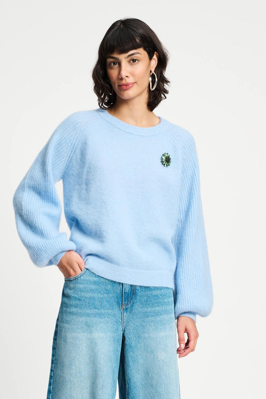 POM Amsterdam Pullovers Blue / 34 TRUI - Sky Blue
