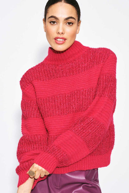 POM Amsterdam Pullovers Pink / 34 TRUI - Kate Ultra Pink