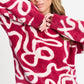 POM Amsterdam Pullovers PULLOVER - Frida Bow Burgundy Red