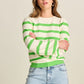 POM Amsterdam Pullovers PULLOVER - Striped Green