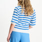 POM Amsterdam Pullovers PULLOVER - Striped Smashing Blue