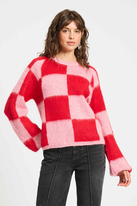 POM Amsterdam Pullovers Red / 34 TRUI - Checks