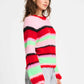 POM Amsterdam Pullovers TRUI - Brushed Stripes Green