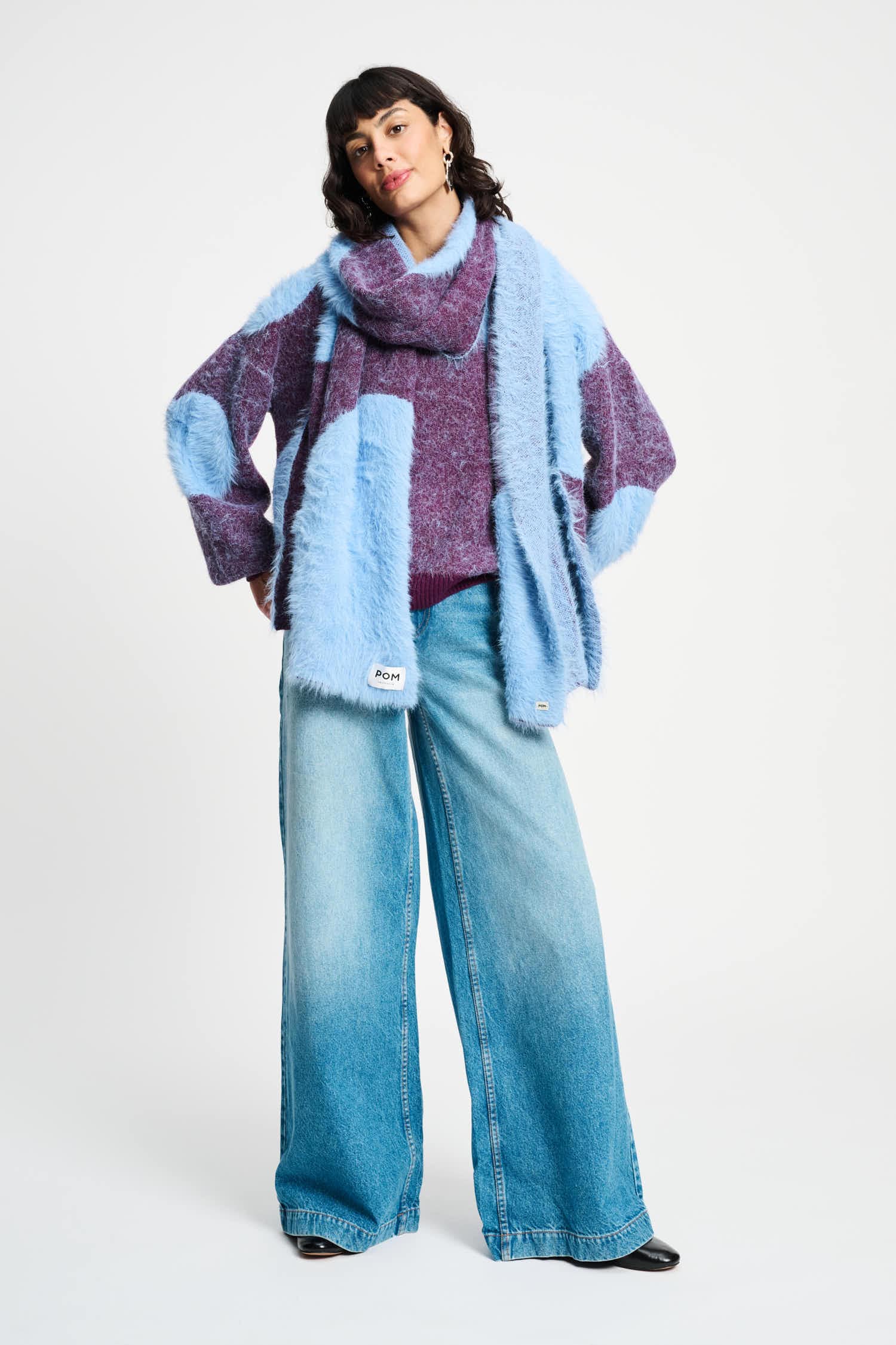 POM Amsterdam Pullovers TRUI - Dots Plum