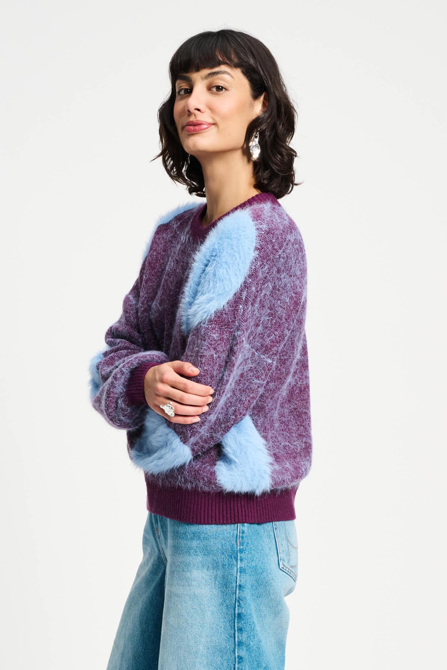 POM Amsterdam Pullovers TRUI - Dots Plum